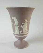 Wedgwood Lilac Jasperware Vase Footed