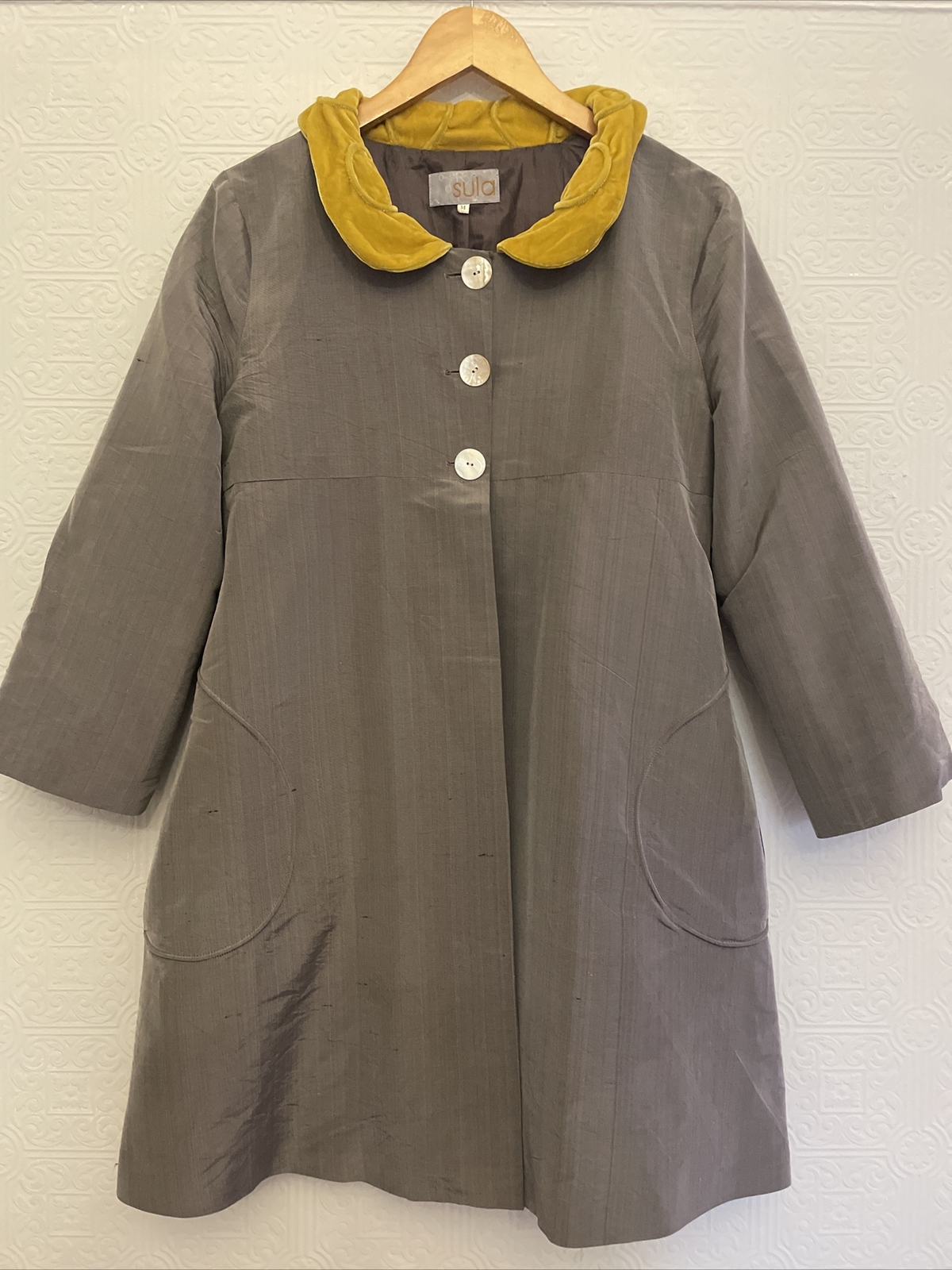 Sula Clothing 100% Silk Coat Jacket - M