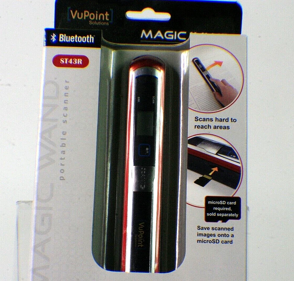 VuPoint Magic Wand PDSBT-ST43-VP Handheld Bluetooth Document Receipt Scanner gr3 - Image 3 of 4