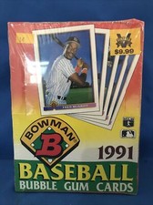 1991 BOWMAN MLB Bubble Gum Cards 36 Wax Packs Per Box (Factory Sealed)