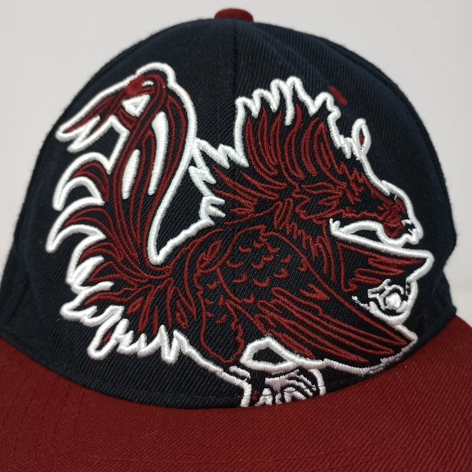 USC Gamecocks Cocks Large Logo Zephyr Wool Blend Adjustable Baseball Cap Hat - Image 3 of 4