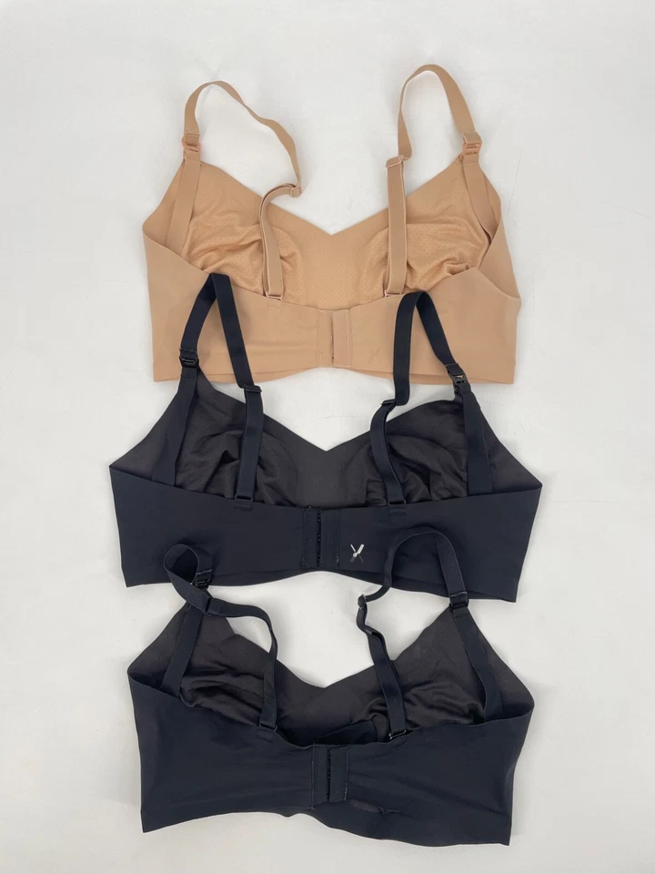 lot 3 KNIX Maternity Nursing bra SZ 6+/7 evolution Leakproof Wireless Black/Nude - Image 2 of 4