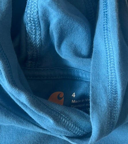 Carhartt Kids Unisex Size 4 Pullover Hoodie T-Shirts - Picture 3 of 3