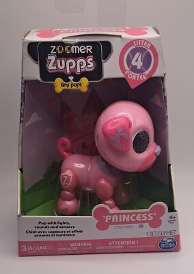 New Spin Master Interactive Zoomer Zupps Tiny Pups Princess 2017 4+ Litter 