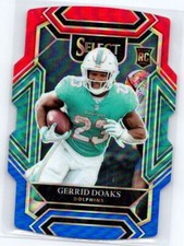 Gerrid Doaks 2021 Panini Select Rookie Red and Blue Prizm Die Cut #300