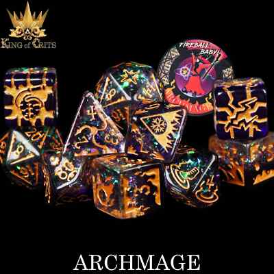 Archmage 11 Dice Set Brand New by DnD Dice