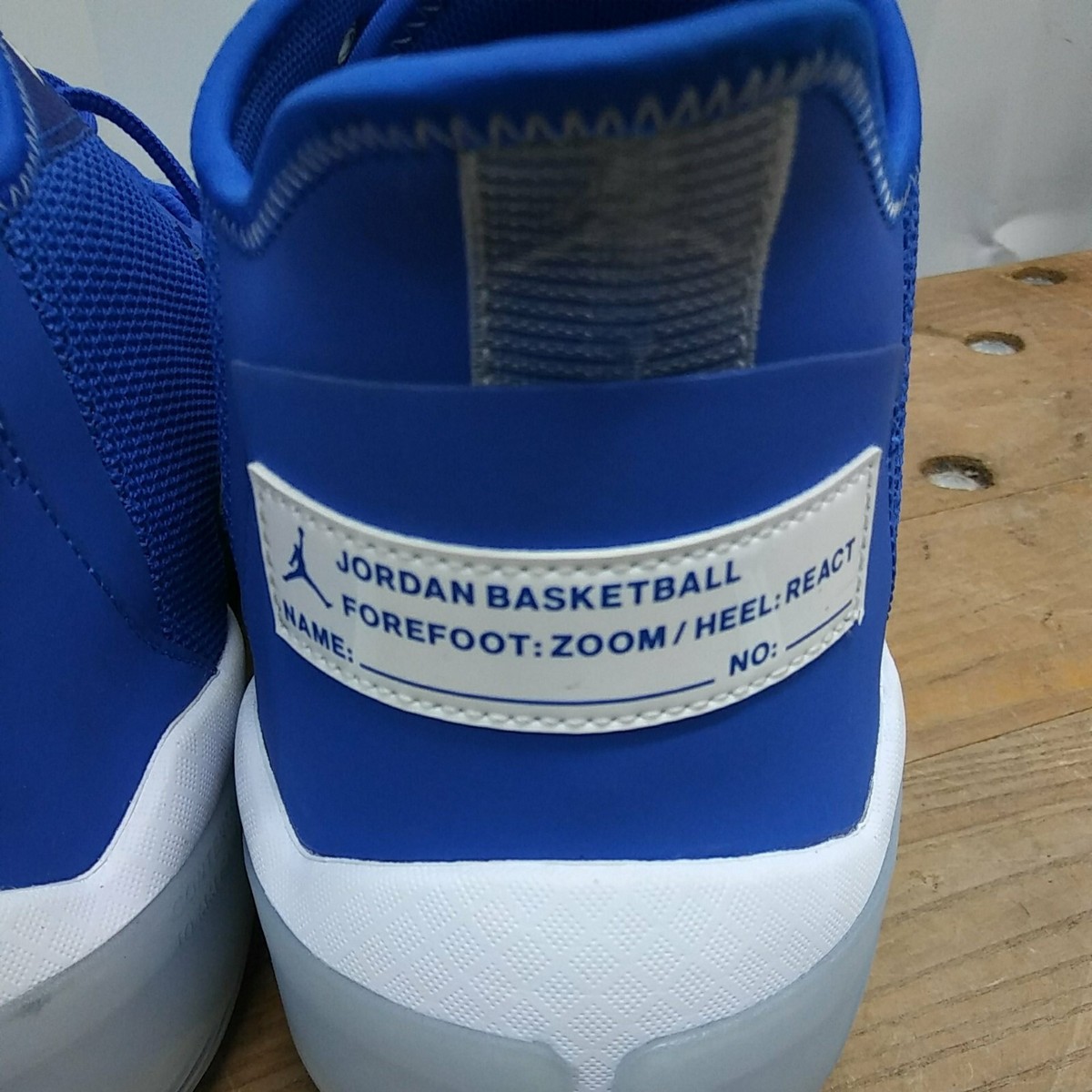 Nike Jordan React Elevation TB Hyper Royal Mens Size 9 CK6619 401 w/OG Box Nike Jordan React Elevation TB Hyper Royal Blue White Mens  main image 3