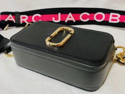 MARC JACOBS Snapshot New Camera Bag Black Shoulder Bag Double