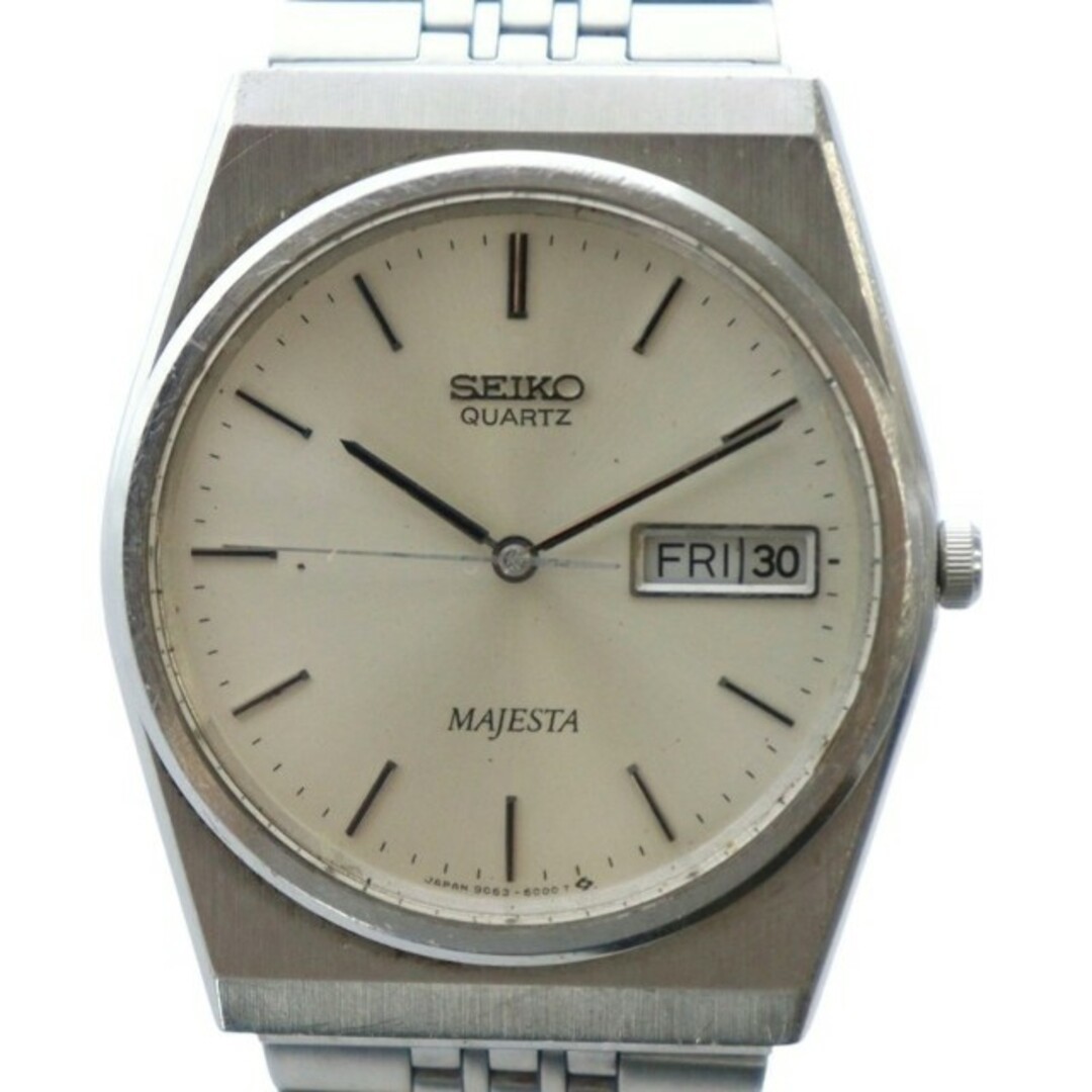 Seiko Majesta 9063-6000 Quartz Unisex Silver Day Date Watch