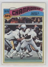 1977 Topps Oakland Raiders Ken Stabler 1976 AFC Championship #526 HOF 0b5
