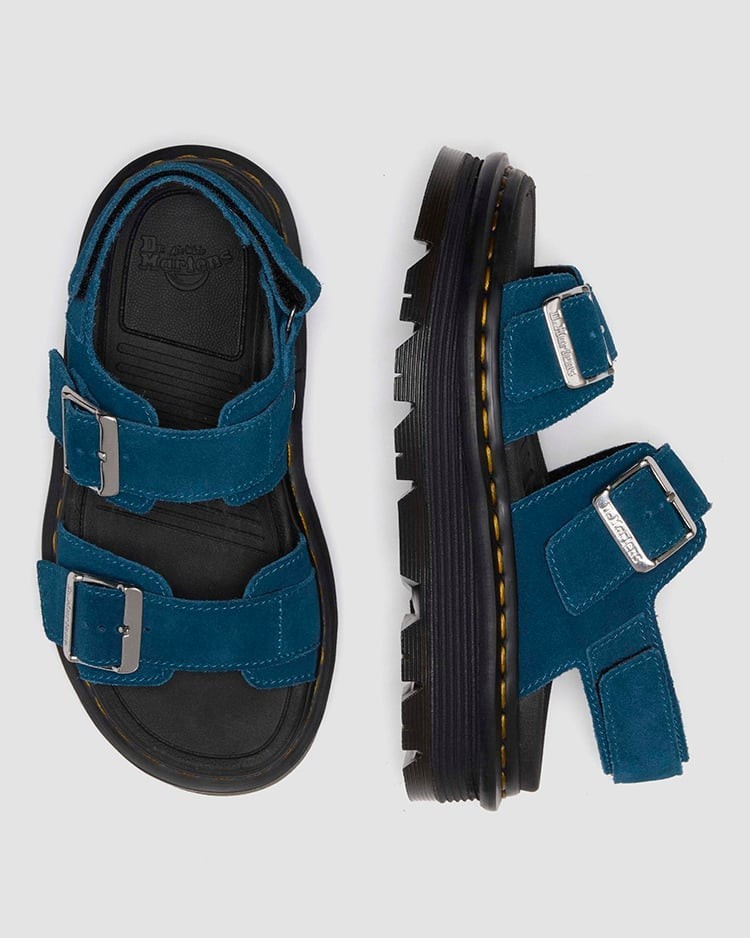 Dr. Martens ZEBZAG Sandals NEPTUNE BLUE SUEDE 42689400 Japan New