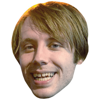 Geoff Rickly (Smile) Celebrity Mask, Flat Card Face, Fancy Dress Mask