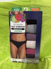 Fruit Of The Loom Bikini 6pk 360 Seamless Size 6/medium New