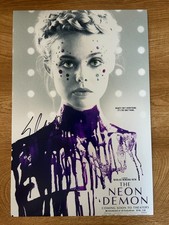 *  ELLE FANNING * signed 12x18 poster * THE NEON DEMON * COA