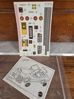 RARE-NEW 1986 Mattel Barbie Ferrari 328 Decal Stickers & Instructions