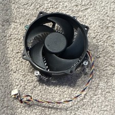CPU Fan with Heatsink Black Silver Aluminum Plastic 4-Pin Connector