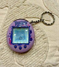 Tamagotchi Connection V1 2004 Purple Bubbles Circles Tested