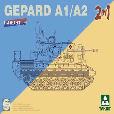 Takom 2044X 1/35 Gepard Self-Propelled Artillery A1/A2 2 in 1 limited edition