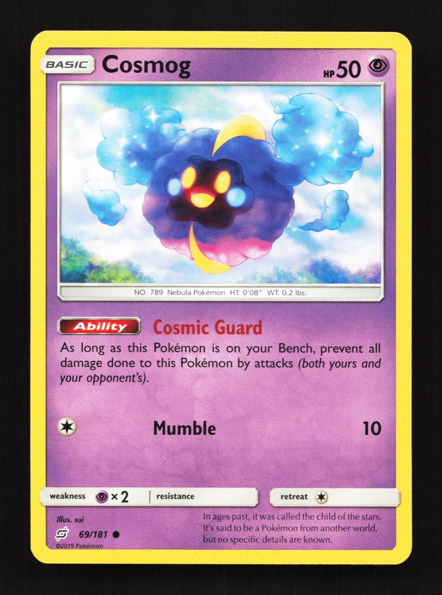 Cosmog 69/181 LP Team Up English Pokemon Card TCG