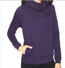 Nike Funnel Neck Hoodie Size Medium Women's Purple