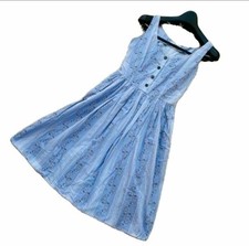 PRADA Paisley Pattern Sleeveless Knee Length Dress 38