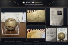1931 NY Yankees Multi Signed Baseball Babe Ruth Joe DiMaggio JSA 13 HOFers