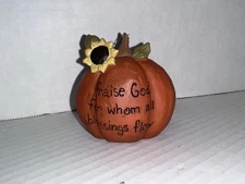 2010 Blossom Bucket Suzi Skoglund Pumpkin "praise God For Whom All Blessing For￼