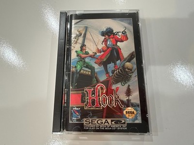 Hook Sega (Sega CD, 1992) CIB Complete in New Case w Manual + Foam (pls read) EX