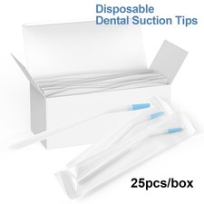 Dental Disposable Surgical Aspirator Suction Saliva Ejector Tip Tube 25 Pcs/box