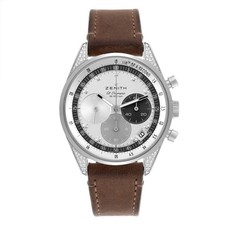 Zenith Chronomaster Original 38mm Steel Diamond Ladies Watch 16.3200.3600 Card 2