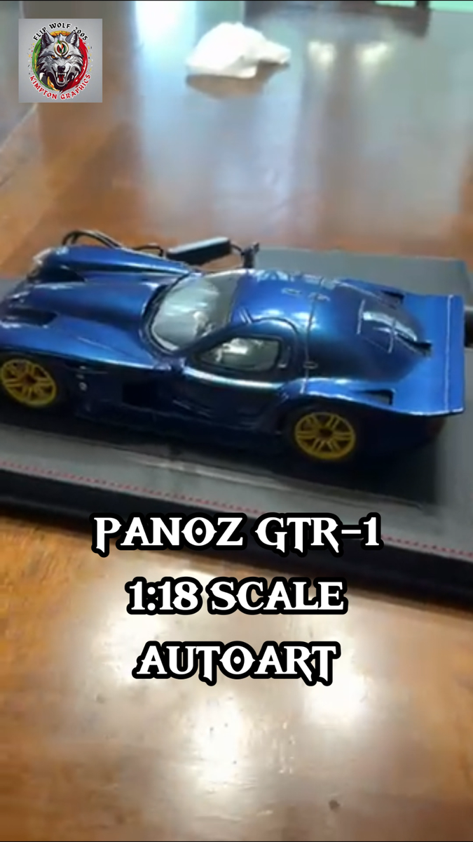 AUTOart Panoz GTR-1 1:18 Diecast LED Display Case Le Mans Race Car