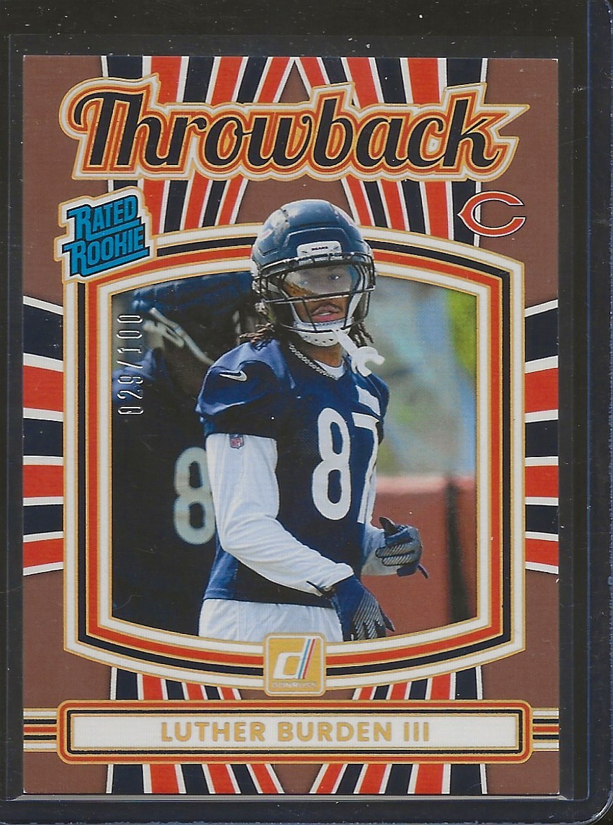 2025 Donruss Rated Rookies Throwback #42 Luther Burden III Studio Series /100