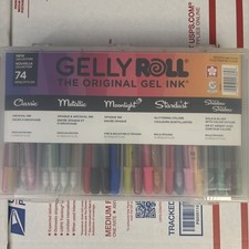 SAKURA Gelly Roll Gel Pens - Gift Set - 74 Pack - Brand New! Journaling Art 224