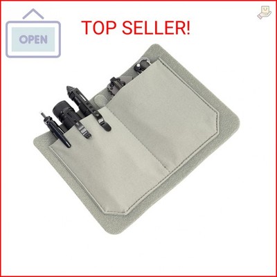 Stretch Pocket Organizer Insert Attachment for Backpack, Small Hook and Loop Pou