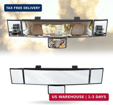 15" Rear View Mirror with Baby Mirror,Car Panoramic Rearview Mirrors Extender,Cl