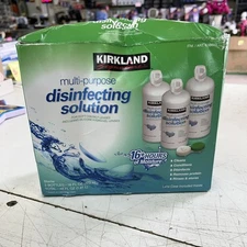 KIRKLAND SIGNATURE Multipurpose Disinfecting Solution, Clear 3 Count