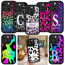 Leopard Pattern Cover For Samsung S24 FE S25 iPhone 16e 15 Pro Custom Phone Case
