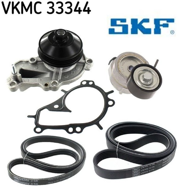 SKF VKMC33344 Wasserpumpe + Keilrippenriemensatz-image