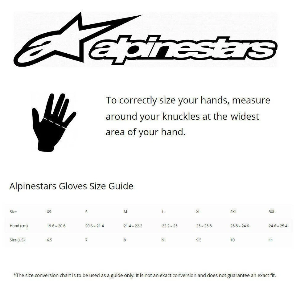 UK Alpinestars Copper Short Motorcycle Gloves Summer Motorbike Sport Glove - Image 3 of 4