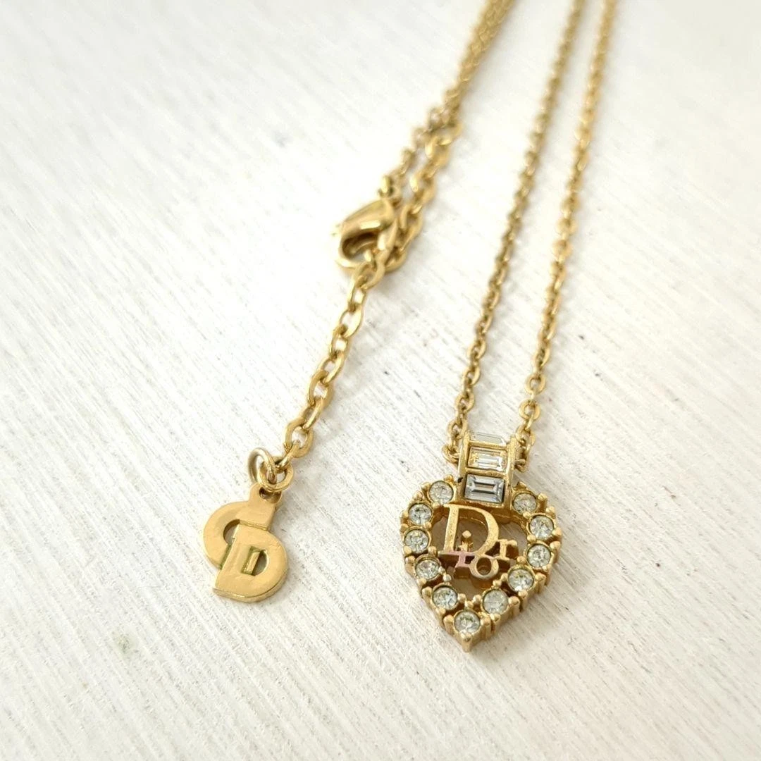 Collana Cuore Cavo Con Cristalli Oro - Gioiello Minimalista A Girocollo - Regalo Elegante Per Donna