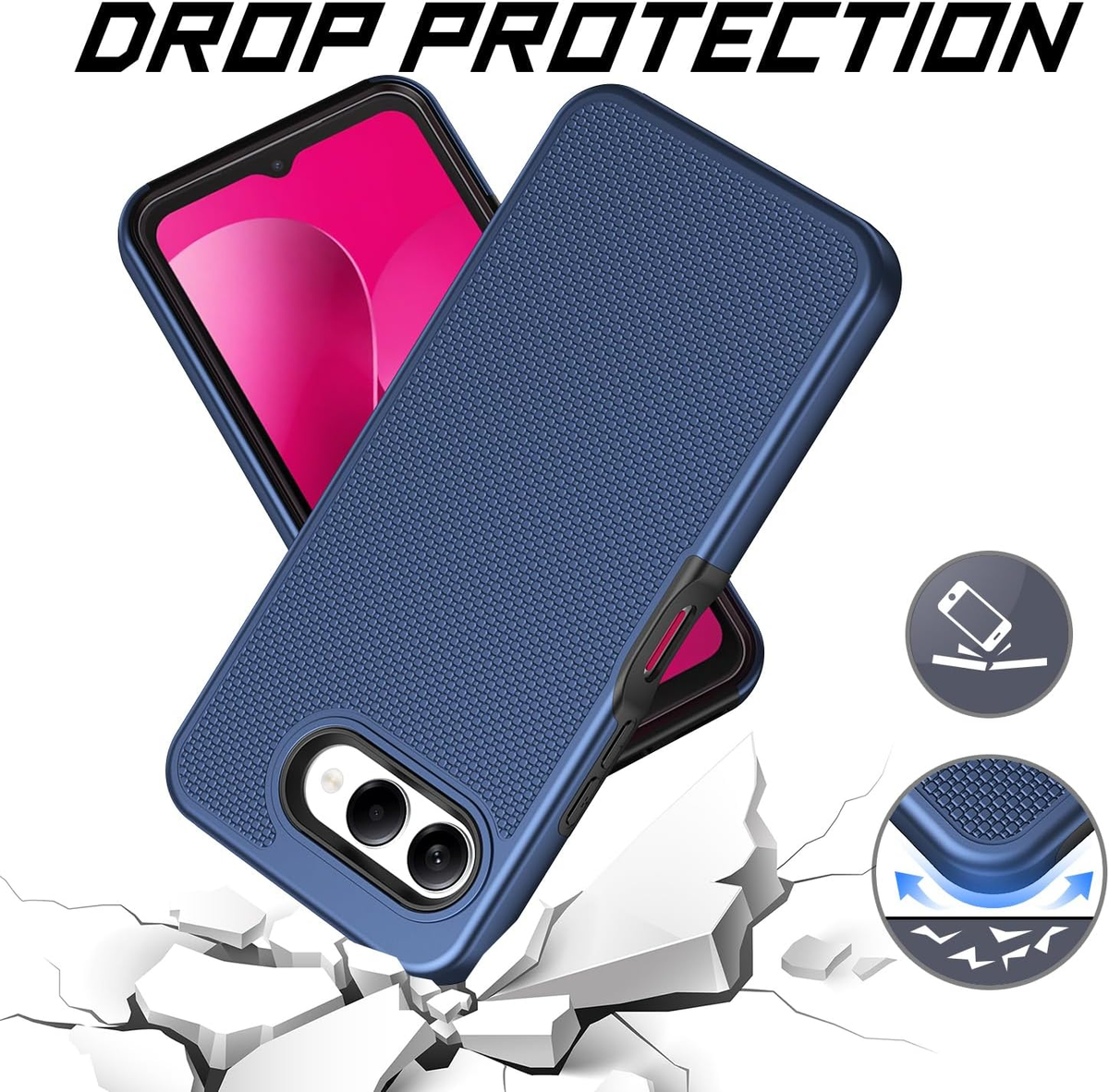 For T-Mobile Revvl 8 5G Phone Case with Screen Protector,Revvl8 Case Dual Layer | eBay For T-Mobile Revvl 8 5G Phone Case with Screen Protector,Revvl8 Case Dual Layer | eBay