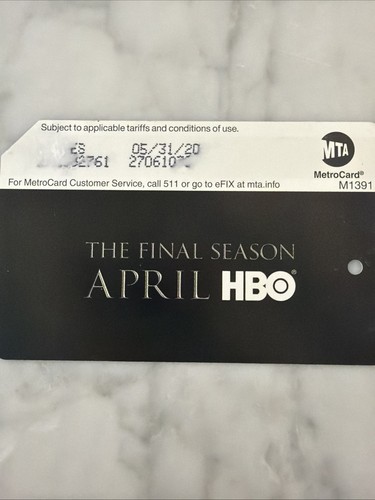 Game of Thrones Cersei Metrocard Card New York Metro - Picture 2 of 2