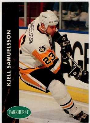 1992 Pro Set Hockey Kjell Samuelsson No. 356 Penguins de Pittsburgh