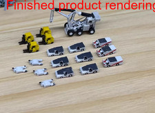 3D Printed 1/350/700 U.S. Navy modern aircraft carrier deck support vehicles