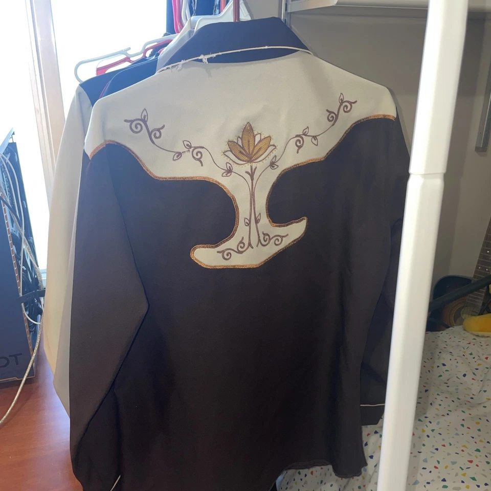 H Bar C Ranchwear El Dorado Collection Snap Vintage Western Style, Size 16.5 - Image 4 of 4