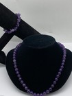 Silver Tone Assorted Amethyst Necklace & Bracelet Bundle 2 pcs 53.7g — photo 5