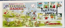 Dave Bennett AMERICOVER 2021 GAAS Rosemont Backyard Games #10 All 8 Stamps 