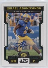2023 Score Rookies Signatures Israel Abanikanda #326 Auto 07x3