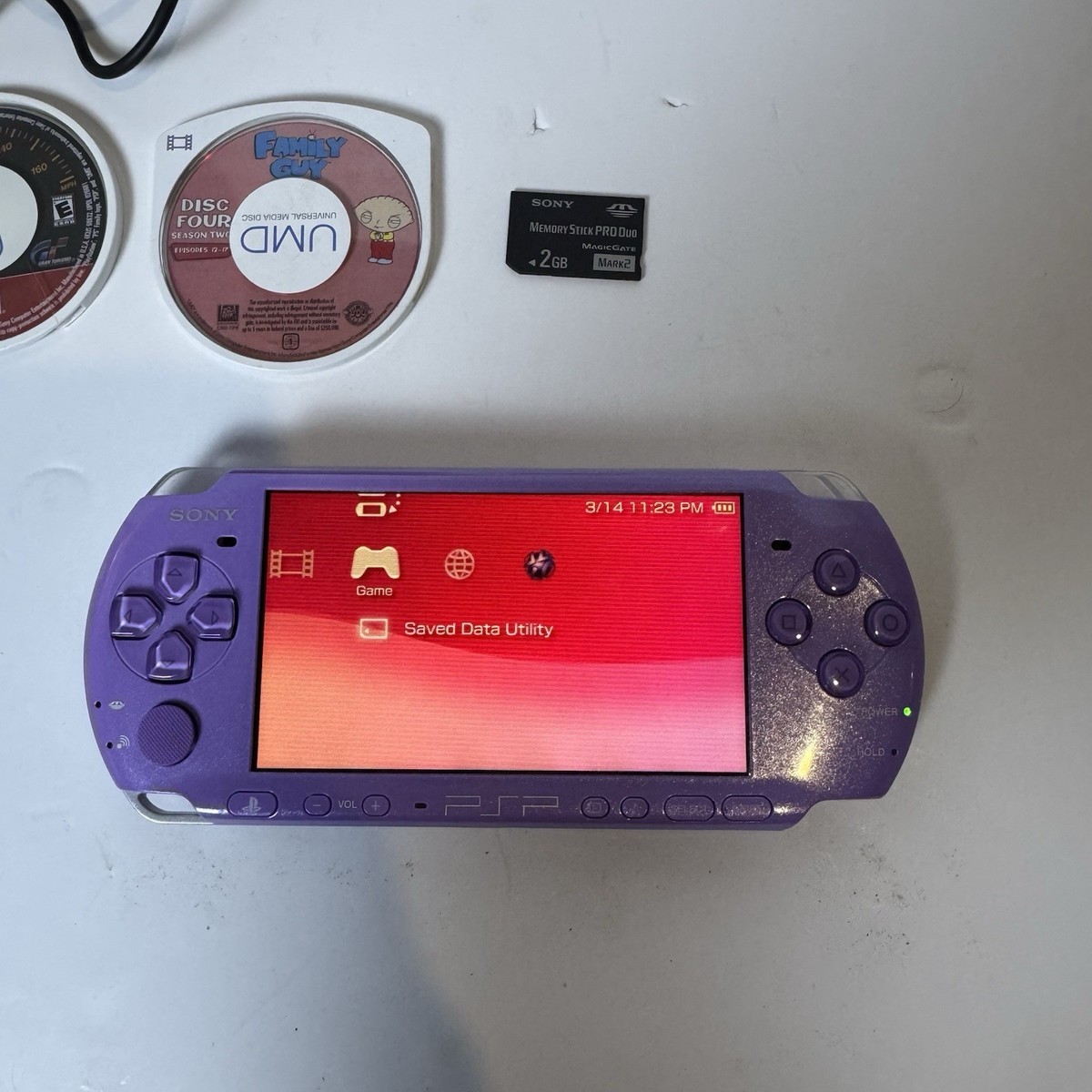 Sony PSP-3000 Hannah Montana Limited Pack - Lilac -purple 1 Game 1