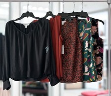 Lot Of 5 NINE WEST Blouse Top Size XS Black DRESS Suit Shirt New &NWOT X Small